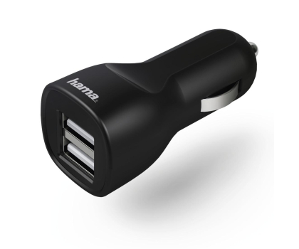 Ładowarka i akumulator Hama ŁADOWARKA SAMOCHODOWA USB (2xUSB) 12V 2,4A #